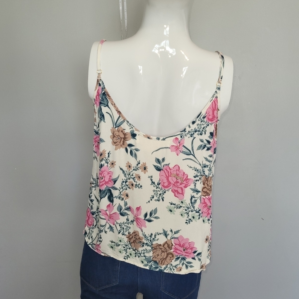 Saltwater Luxe Cropped Floral Tank, VGUC, Size L - Picture 4 of 9